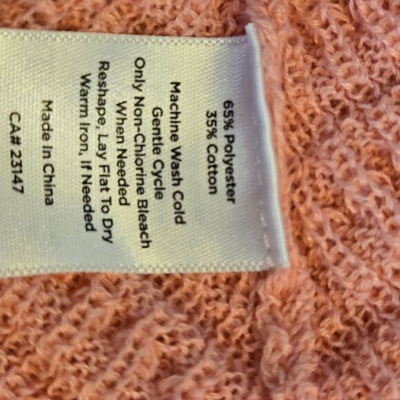 Talbots Rosy Pink Tie Neck Poncho NWT - Picture 7 of 7